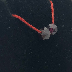 2 (pair) Pyrope Garnet Faceted Round Beads | 6x5mm | Red | 6608 - PremiumBead Alternate Image 2