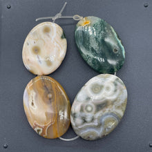 Load image into Gallery viewer, Ocean Jasper Round | 31x24x6 to 39x28x10 mm | Multi-color | 4 Beads
