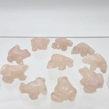 Load image into Gallery viewer, Rose Quartz 2 Hand Carved Frog Beads | 20.5x19x9.5mm | Pink - PremiumBead Alternate Image 10
