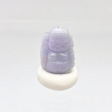 Load image into Gallery viewer, 24.7cts Hand Carved Buddha Lavender Jade Pendant Bead | 21x14.5x9mm | Lavender - PremiumBead Alternate Image 4
