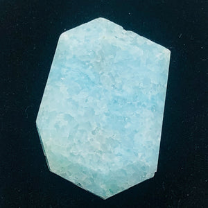 91cts Druzy Natural Hemimorphite Pendant Bead | Blue | 46x25x11mm | 1 Bead |