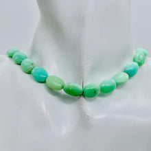 Load image into Gallery viewer, Opal, Peruvian Flat Oval | 20x15x7mm | Green | 14 Bead Half-Strand |
