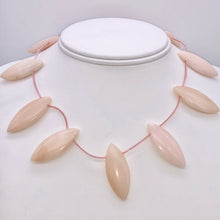 Load image into Gallery viewer, Pink Peruvian Opal Marquis Briolette 12 Bead Strand 10815H - PremiumBead Primary Image 1
