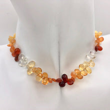 Load image into Gallery viewer, 26.75cts Untreated Mexican Fire Opal 7&quot; Briolette Bead Strand | 6-8mm | 10230B - PremiumBead Alternate Image 2
