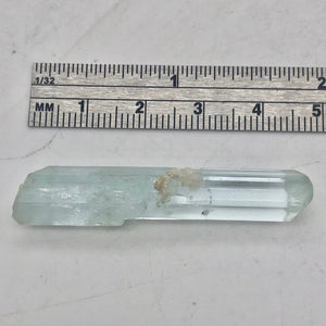 One Rare Natural Aquamarine Crystal | 46x9x10mm | 31.595cts | Sky blue | - PremiumBead Alternate Image 5
