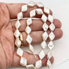 Load image into Gallery viewer, 3 White Diamond Coin Freshwater Pearls 003911 - PremiumBead Alternate Image 9
