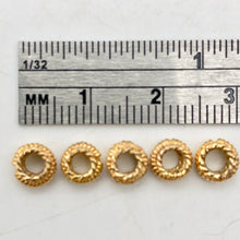 Load image into Gallery viewer, Fantastic! Copper Braided Spacer Beads | 6x3mm | Copper | Wheel | 20 beads | - PremiumBead Alternate Image 3
