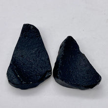 Load image into Gallery viewer, 2 Unique Pendant size Black Meteor Fragments 13 grams
