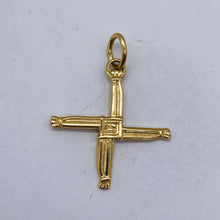 Load image into Gallery viewer, St Bridgets Cross 14K Yellow Gold Cross | 1&quot; Long | Gold | 1 Pendant
