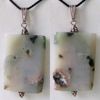 Druzy! Ocean Jasper Bead & Sterling Silver Pendant 503533B - PremiumBead Primary Image 1