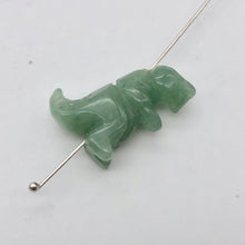 Load image into Gallery viewer, T-Rex Dinosaur 2 Carved Aventurine Tyrannosaurus Rex Beads | 21x18x7.5mm | Green - PremiumBead Alternate Image 4
