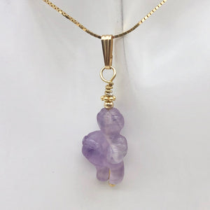Hand Carved Amethyst Goddess of Willendorf Pendant 509287AMG - PremiumBead Alternate Image 8