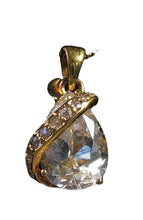 Load image into Gallery viewer, Shimmer Cubic Zircon &amp; 22K Vermeil Pendant 10534
