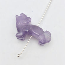Load image into Gallery viewer, Howling Carved Amethyst Standing Wolf / Coyote Figurine | 22x16x8mm | Purple - PremiumBead Alternate Image 7
