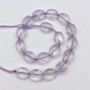 Natural Lilac Amethyst Faceted Flat Oval Beads | 10x8mm | 3 Beads | 6750 - PremiumBead Alternate Image 4