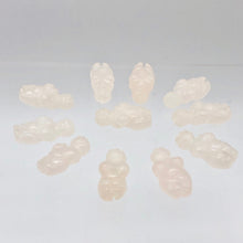Load image into Gallery viewer, 2 Carved Rose Quartz Goddess of Willendorf Beads | 20x9x7mm | Pink - PremiumBead Alternate Image 9
