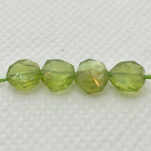 Load image into Gallery viewer, 4 Sparkling Faceted Natural Peridot Coin Beads5777 - PremiumBead Alternate Image 2
