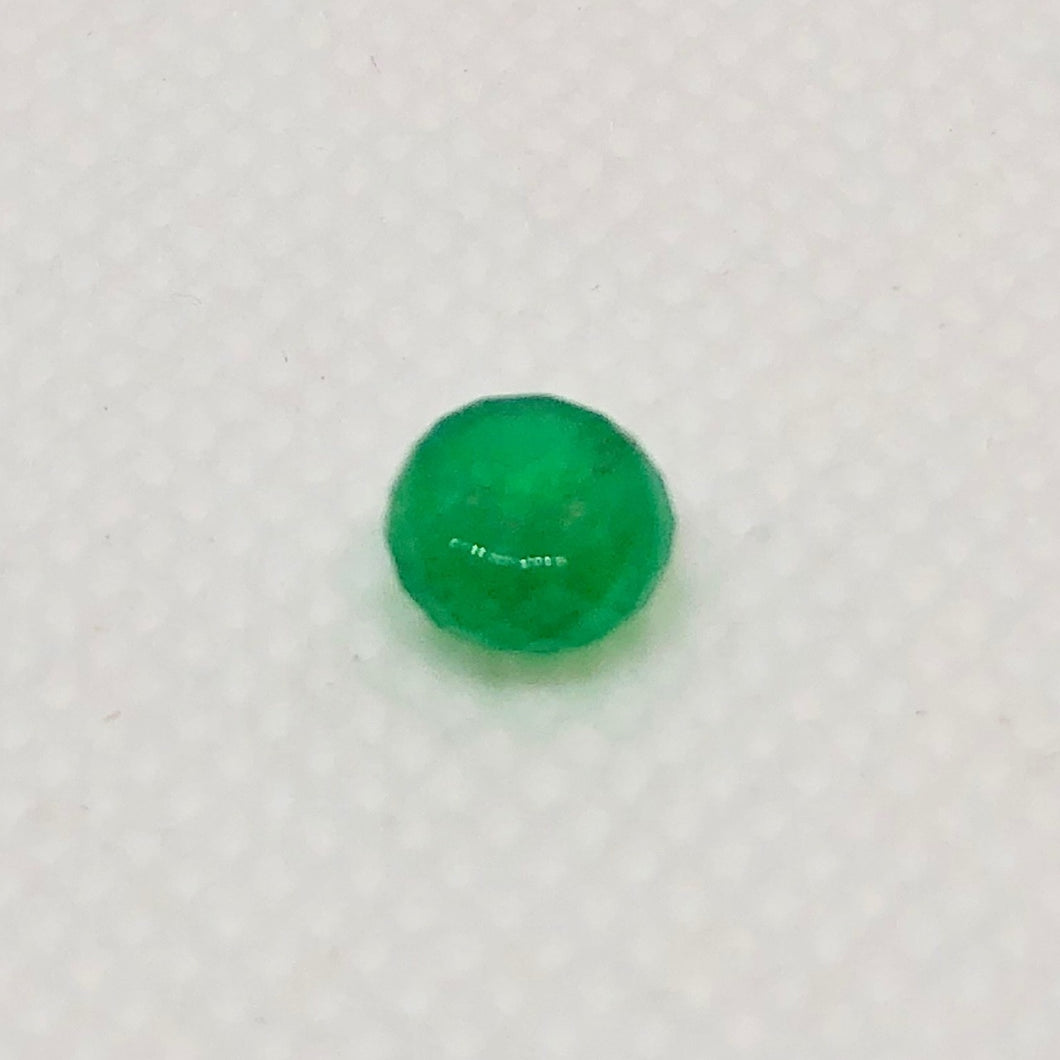 15cts Natural Emerald 6x3.9mm Faceted Roundel Bead 10715F - PremiumBead Primary Image 1