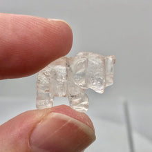 Load image into Gallery viewer, Wild Hand Carved Clear Quartz Elephant Figurine | 20x15x7mm | Clear - PremiumBead Primary Image 1
