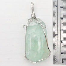 Load image into Gallery viewer, 17 Gram Green Fluorite Silver Wire-Wrapped Pendant | 2&quot; Long |
