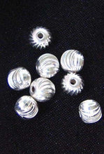 Load image into Gallery viewer, 8 Beads of Sparkling Laser Cut Sterling Silver Beads 8596 - PremiumBead Primary Image 1
