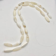 Load image into Gallery viewer, 4 (Four) Pristine White Dendritic 28x10x10mm Opal Triangle cut Beads - PremiumBead Alternate Image 5
