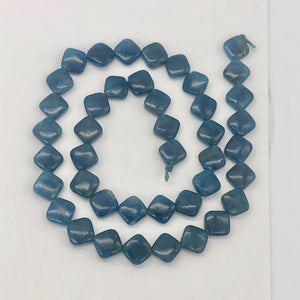 Gemmy Blue Apatite 8x8x4mm Diagonal Drilled Bead Half-Strand | 21 Beads | - PremiumBead Alternate Image 8