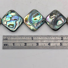 Load image into Gallery viewer, Blue Sheen Abalone 15mm Square Pendant Bead Strand - PremiumBead Alternate Image 5
