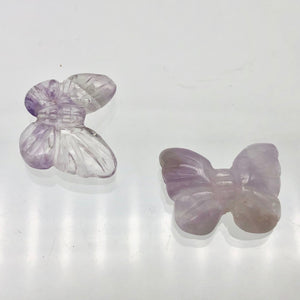 Fluttering 2 Amethyst Butterfly Beads | 21x18x5mm | Purple - PremiumBead Alternate Image 8