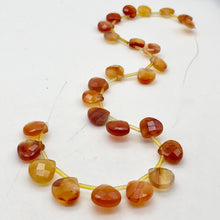 Load image into Gallery viewer, Sparkling! 3 Carnelian Agate Briolette 13x13x6mm Beads - PremiumBead Alternate Image 7
