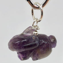 Load image into Gallery viewer, Hop! Amethyst Bunny Rabbit Solid Sterling Silver Pendant 509255AMS - PremiumBead Alternate Image 8
