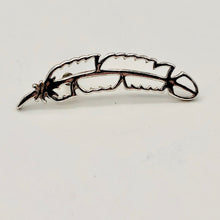Load image into Gallery viewer, Fancy! One 1 Gram Sterling Silver Feather Lapel Pin | 1 x 1/4 inch |
