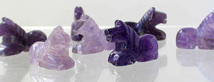 Adorable! 2 Carved Amethyst Horse Pony Beads - PremiumBead Alternate Image 2