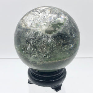 Lodalite Garden Chlorite Specimen Sphere | 53mm or 2.1" | Clear/Green | 211.5g - PremiumBead Alternate Image 6