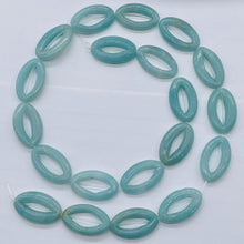 Load image into Gallery viewer, Picture Frame Amazonite 20x12 Oval Bead Strand 109368A
