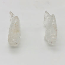 Load image into Gallery viewer, Swimmin&#39; 2 Carved Quartz Fish Koi Carp Beads | 23x11x5mm | Clear
