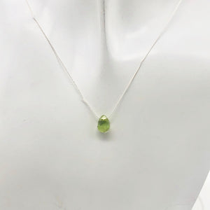 Peridot Faceted Briolette Bead | 1.1 cts | 7x5x3mm | Green | 1 bead | - PremiumBead Primary Image 1