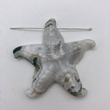 Load image into Gallery viewer, Tree Agate Carved Starfish Pendant Bead - PremiumBead Alternate Image 4
