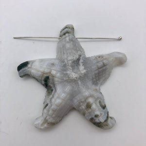 Tree Agate Carved Starfish Pendant Bead - PremiumBead Alternate Image 4