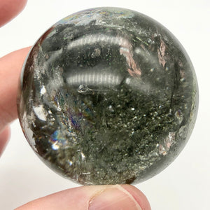 Lodalite Garden Chlorite Specimen Sphere | 53mm or 2.1" | Clear/Green | 211.5g - PremiumBead Alternate Image 7