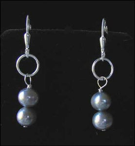 Moonlight in Venice Pearl & Silver Earrings 304490 - PremiumBead Alternate Image 2