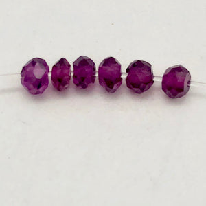 3 Merlot Mozambique Garnet Faceted Roundel Beads 7659 - PremiumBead Alternate Image 5