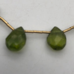 Natural Green Peridot Briolette & 14Kg 26 inch Necklace 867 - PremiumBead Alternate Image 8