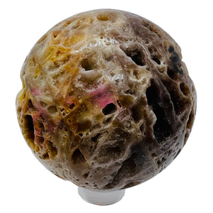 Druzy Sphalerite Meditation Scry Sphere Round | 2 1/2" |Brown/Orange| 1 Sphere |