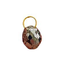 Load image into Gallery viewer, Natural .77cts Black Red Diamond 18K Pendant Bead | 5x4mm diamond; 3mm loop |
