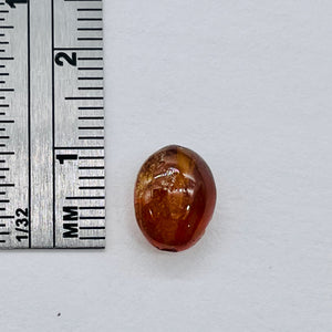 1 Finest AAA Hessonite Red Garnet 9 to 10mm Bead 1227E