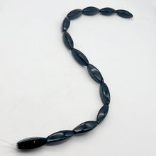Load image into Gallery viewer, Rare Natural Onyx 4-Sided Rice Bead Strand 104650 - PremiumBead Alternate Image 2
