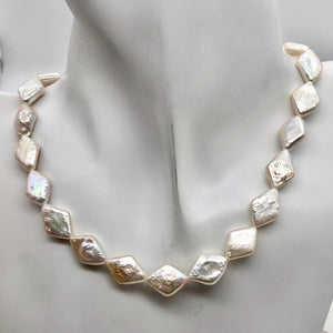 3 White Diamond Coin Freshwater Pearls 003911 - PremiumBead Alternate Image 5