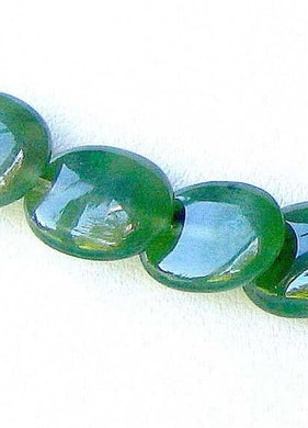 2 Nephrite Jade Magical Natural Untreated Lentil 8377 - PremiumBead Alternate Image 3