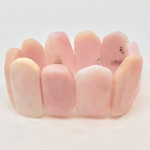 350cts! Pink Peruvian Opal Stretchy Bracelet 10531B - PremiumBead Alternate Image 2